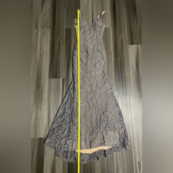 BEADED LACE FITTED SLEEVELESS GOWN BY JOVANI 48994 - Picture 16 of 16